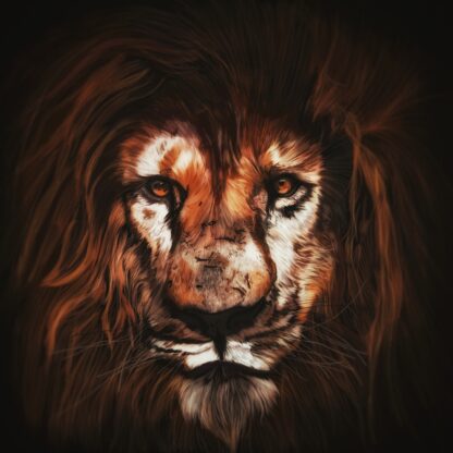 Lion Poster by Pablo Prada